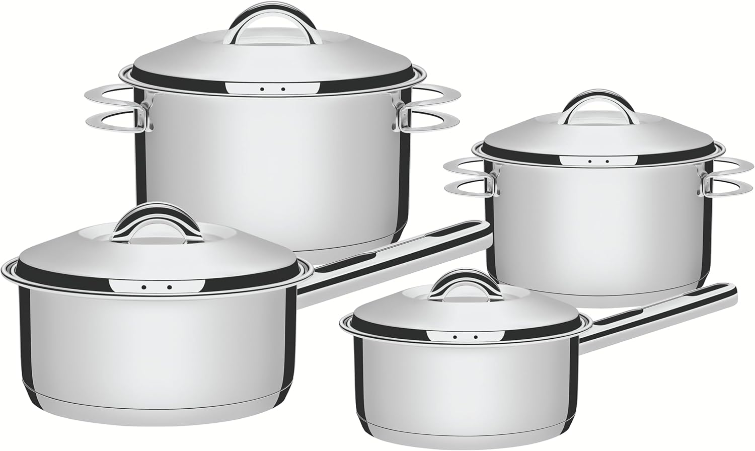 Jogo de Panelas com Fundo Triplo, Tramontina, Solar 65510760, Inox