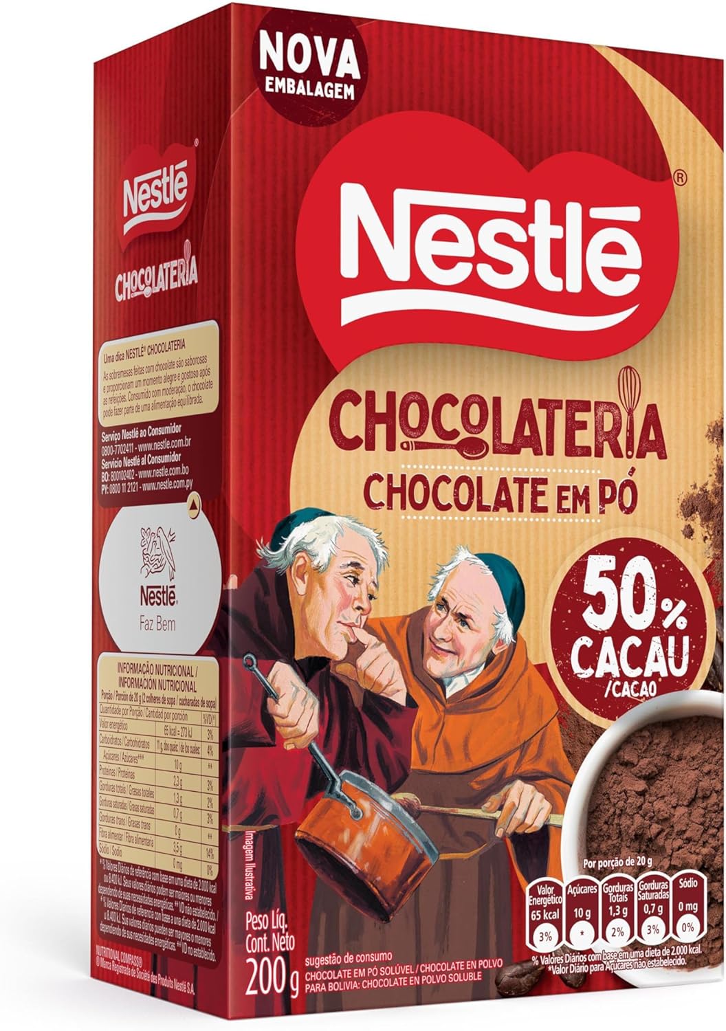 Nestlé Chocolate Em Pó Dois Frades 200G