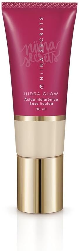 Base Líquida Eudora Niina Secrets Hidra Glow, Cor 00 | 30ml