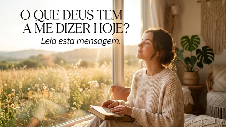O que Deus tem para me dizer hoje? Leia esta mensagem