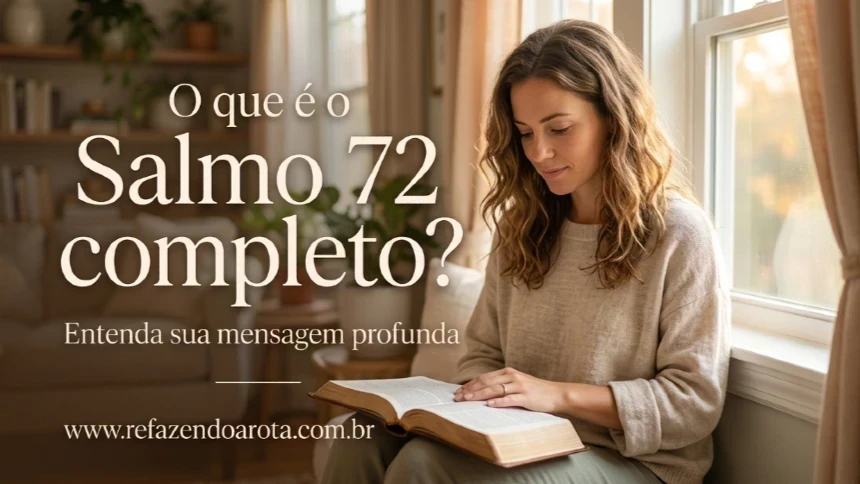 Qual é o Salmo 72 completo? Entenda sua mensagem profunda