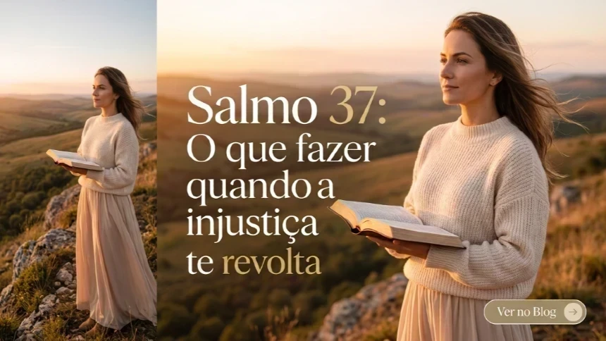 Salmo 37: O que fazer quando a injustiça te revolta