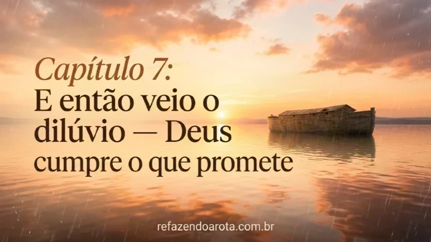 Capítulo 7: E então veio o dilúvio — Deus cumpre o que promete